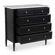 Eleanor - 5 Drawer Chest - Black - JaxCo Furniture