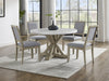 Carena - 5 Piece Dining Set (Round Table And 4 Chairs) - Dark Gray - JaxCo Furniture