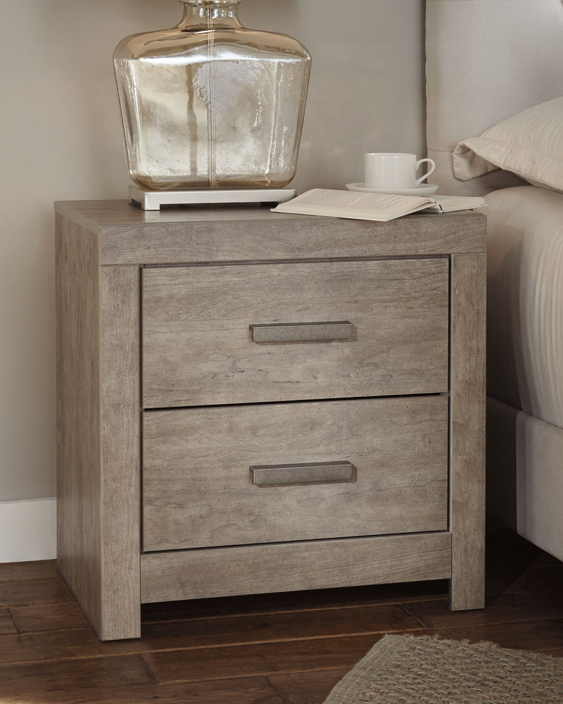 Culverbach - Gray - Two Drawer Night Stand - JaxCo Furniture