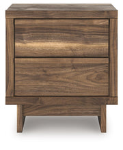 Chirason - Brown - Two Drawer Night Stand - JaxCo Furniture