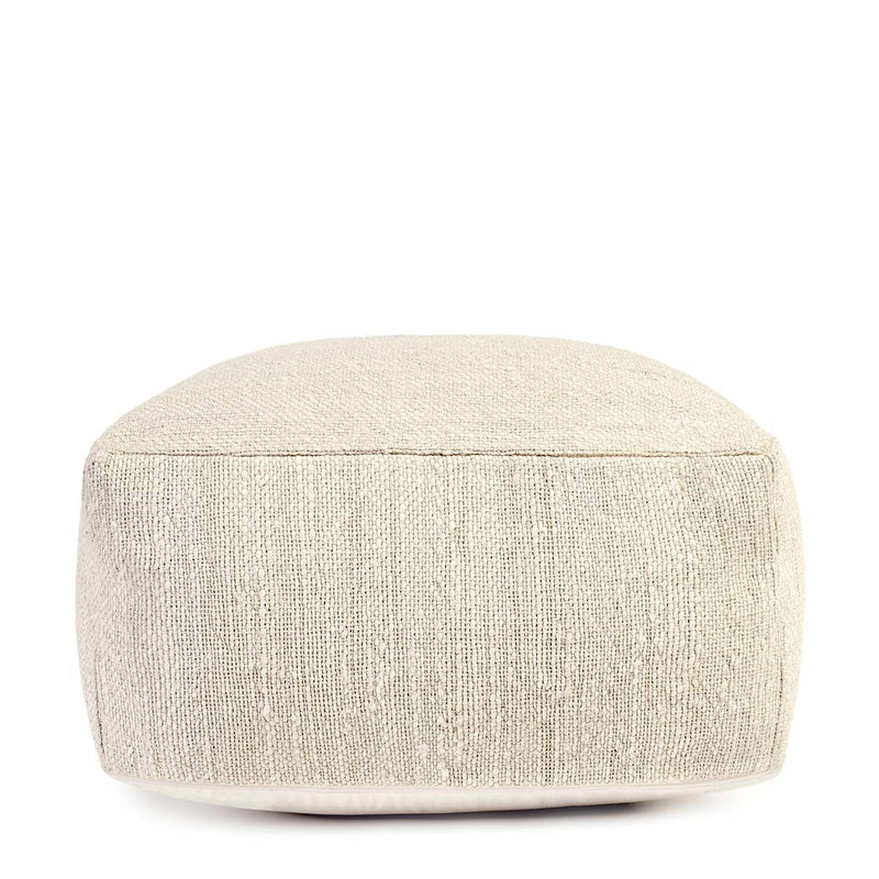 Halter - Pouf - Ivory - JaxCo Furniture