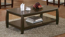 Dixon - 1-Shelf Rectangular Wood Coffee Table Espresso - Cappuccino - JaxCo Furniture