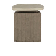 Angus - Solid Wood Desk - Distressed Gray / Antique White - JaxCo Furniture