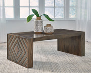 Dreggan - Brown - Rectangular Cocktail Table - JaxCo Furniture