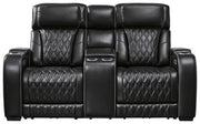Boyington - Power Reclining Loveseat With Console/Adj Hdrst - JaxCo Furniture