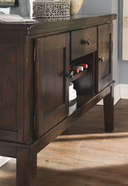 Haddigan - Dark Brown - Dining Room Server - JaxCo Furniture