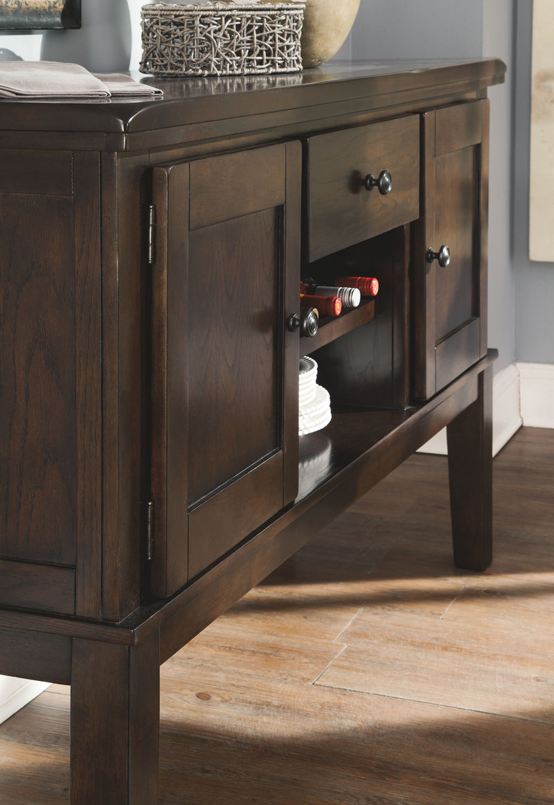 Haddigan - Dark Brown - Dining Room Server - JaxCo Furniture