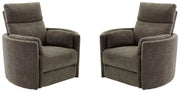 Radius - Power Swivel Glider Recliner (Set of 2) - JaxCo Furniture