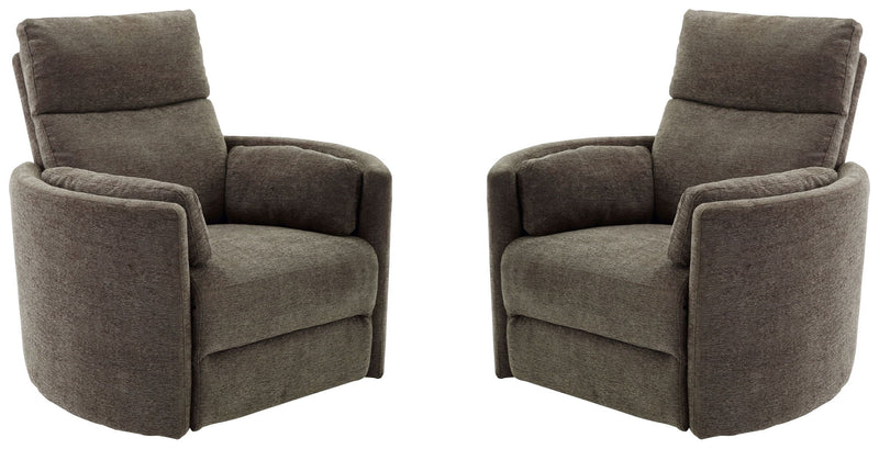 Radius - Power Swivel Glider Recliner (Set of 2) - JaxCo Furniture