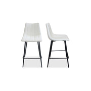 Alibi - Counter Stool (Set of 2) - Ivory - JaxCo Furniture