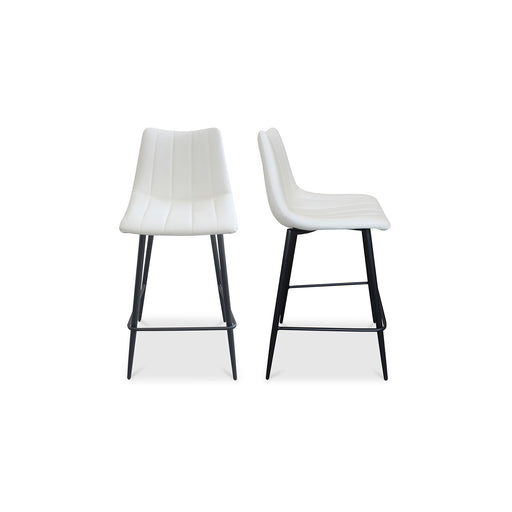 Alibi - Counter Stool Stool (Set of 2) - Ivory - JaxCo Furniture