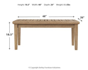 Gerianne - Brown - Rectangular Cocktail Table - JaxCo Furniture