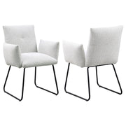 Ackland - Upholstered Dining Side Chair (Set of 2) - Light Gray - JaxCo Furniture
