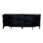 Kattan - Sideboard - Black - Wood - JaxCo Furniture