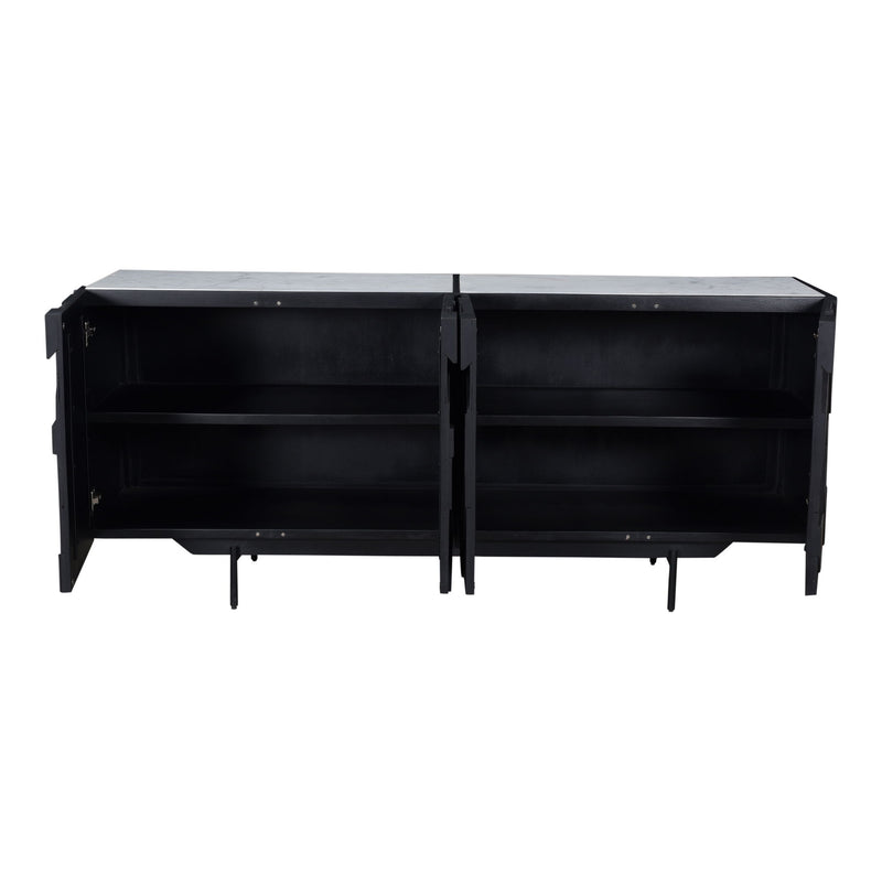 Kattan - Sideboard - Black - Wood - JaxCo Furniture
