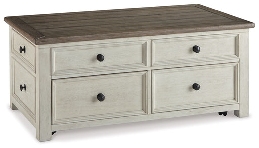 Bolanburg - White / Brown / Beige - Lift Top Cocktail Table - JaxCo Furniture