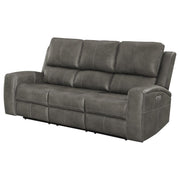 Brickston - Triple Power Reclining Sofa - JaxCo Furniture