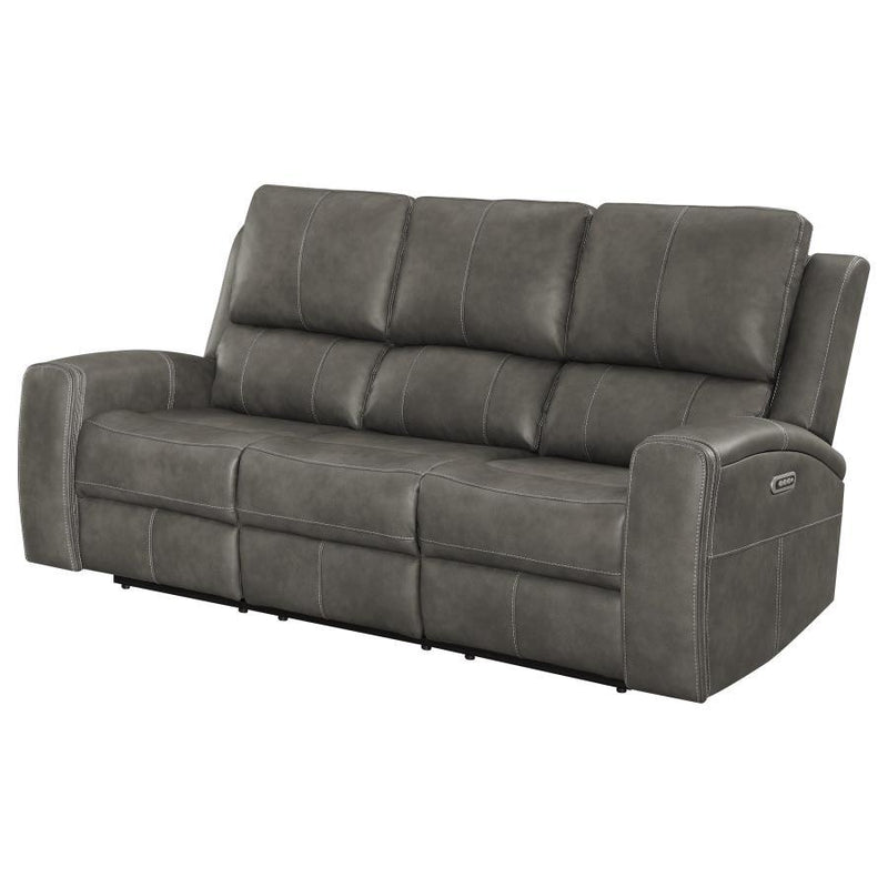 Brickston - Triple Power Reclining Sofa - JaxCo Furniture