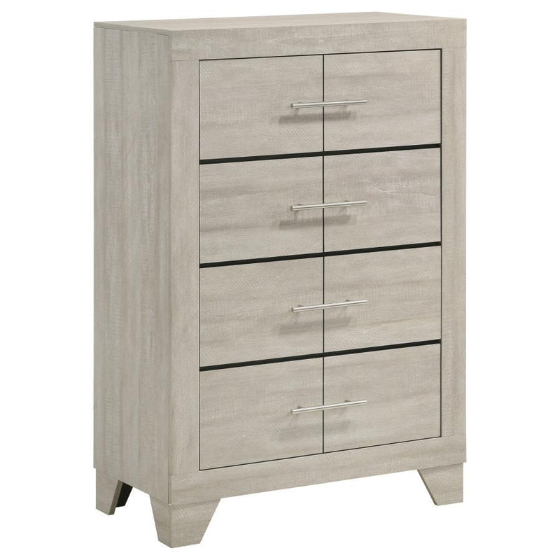 Trenton - 4-Drawer Bedroom Chest Of Drawers - Rustic Cream - JaxCo Furniture