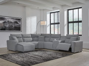 ModMax II - Salt And Pepper - Reclining Sectional - JaxCo Furniture