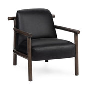 Azoria - Leather Accent Chair - Black - JaxCo Furniture