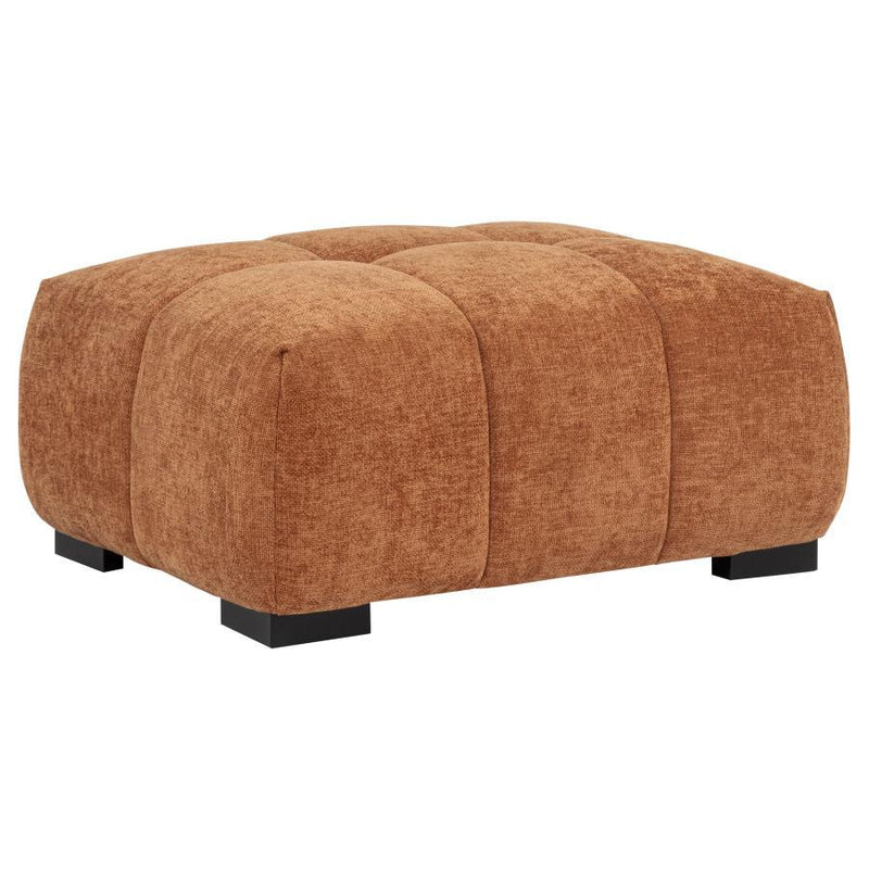 Octavia - Fabric Rectangular Upholstered Ottoman - JaxCo Furniture