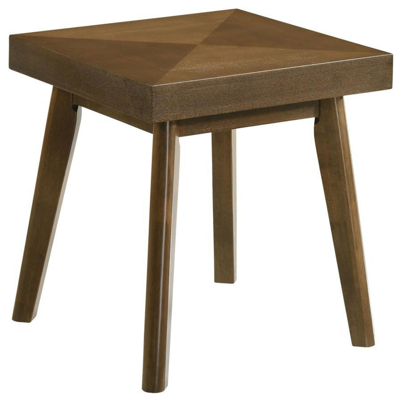 Westerly - Square Wood Side End Table - Walnut Brown - JaxCo Furniture