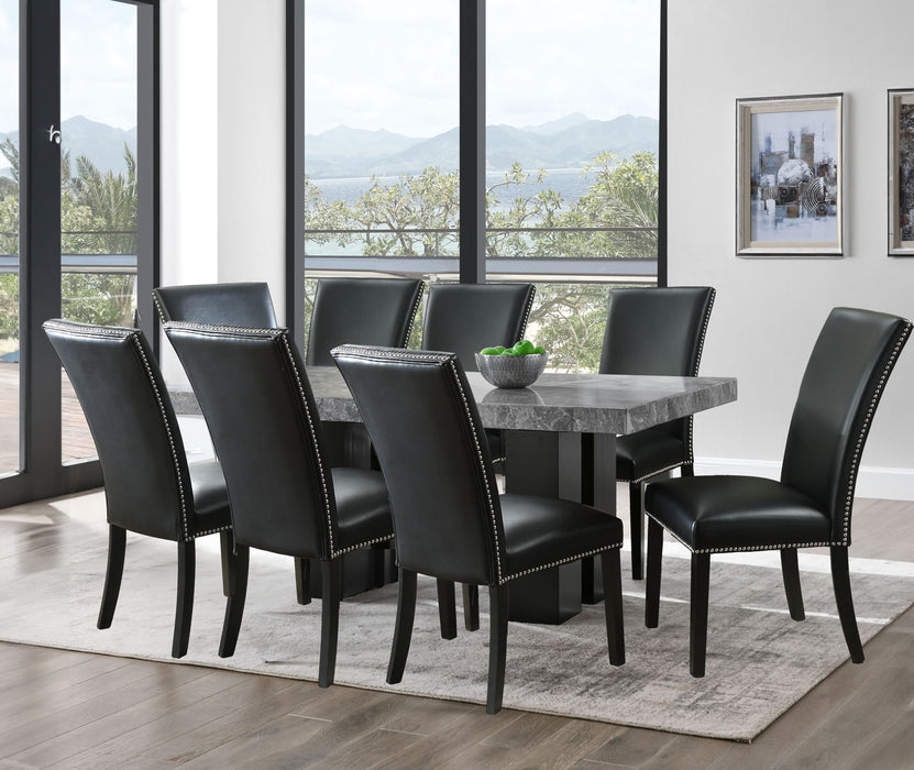 Camila - Rectangular Dining Set - Gray Top - JaxCo Furniture