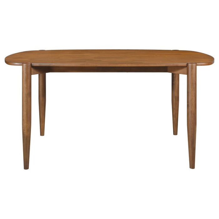 Dortch - Oval Solid Wood Dining Table - Walnut - JaxCo Furniture