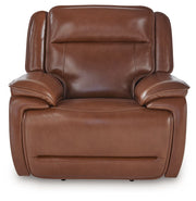 Healy Pier - Chocolate - Power Recliner / Adj Headrest - JaxCo Furniture