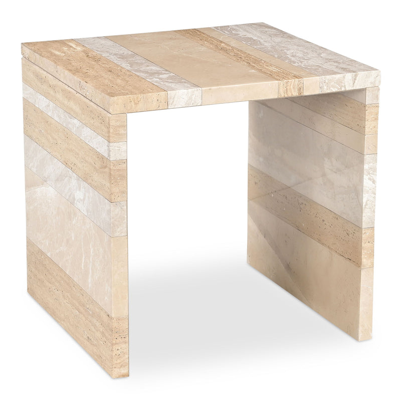 Rosa - Accent Table - Multicolor Marble - JaxCo Furniture