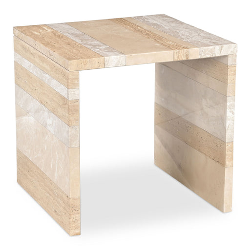 Rosa - Accent Table - Multicolor Marble - JaxCo Furniture