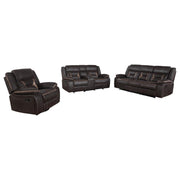 Greer - Upholstered Reclining Sofa Set - JaxCo Furniture