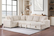 Devonshire - Sleeper Sectional Sofa Storage Chaise - JaxCo Furniture