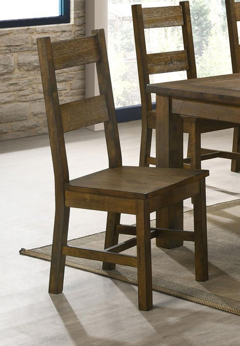 Coleman - Dining Side Chair (Set of 2) - Rustic Golden Brown - JaxCo Furniture