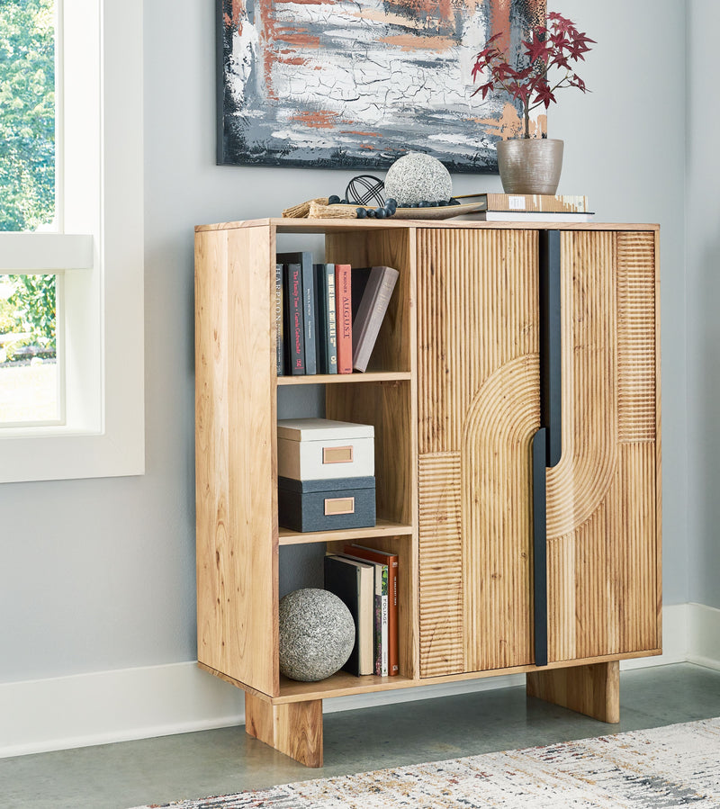 Kierwell - Natural - Accent Cabinet - JaxCo Furniture