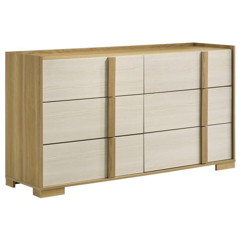 Hyland - 6-Drawer Dresser - Natural - JaxCo Furniture