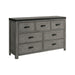 Wade - 7-Drawer Dresser - Black Finish - JaxCo Furniture