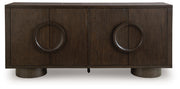 Veeda - Dark Brown - Accent Cabinet - JaxCo Furniture