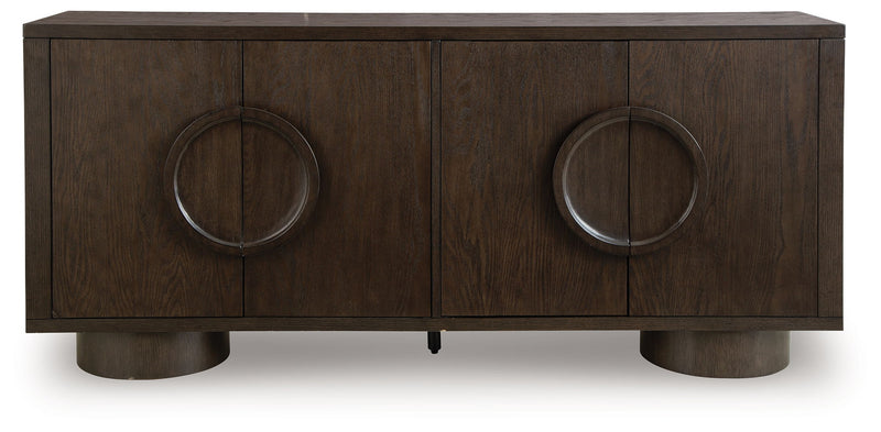 Veeda - Dark Brown - Accent Cabinet - JaxCo Furniture