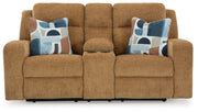 Kanlow - Dbl Reclining Loveseat With Console - JaxCo Furniture