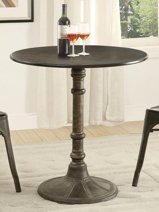 Oswego - Round 30-Inch Bistro Dining Table - Bronze - JaxCo Furniture