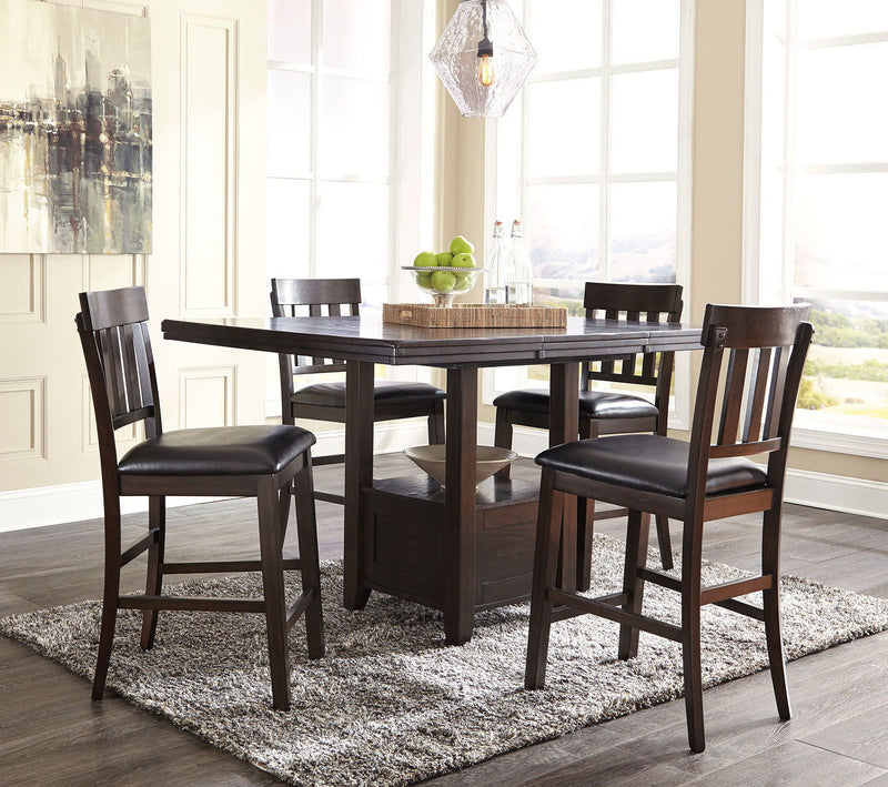 Haddigan - Dining Table With Bar Stools - JaxCo Furniture