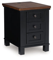 Wildenauer - Brown / Black - Chair Side End Table - JaxCo Furniture