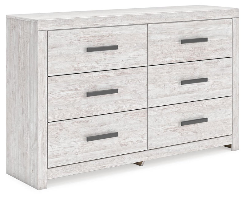 Cayboni - Whitewash - Six Drawer Dresser - JaxCo Furniture