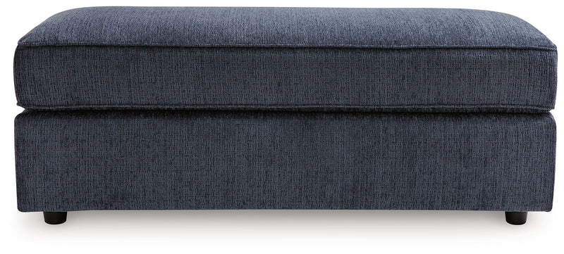Albar Place - Cobalt - Oversized Accent Ottoman - JaxCo Furniture