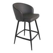 Webber - Swivel Counter Stool - Charcoal - JaxCo Furniture