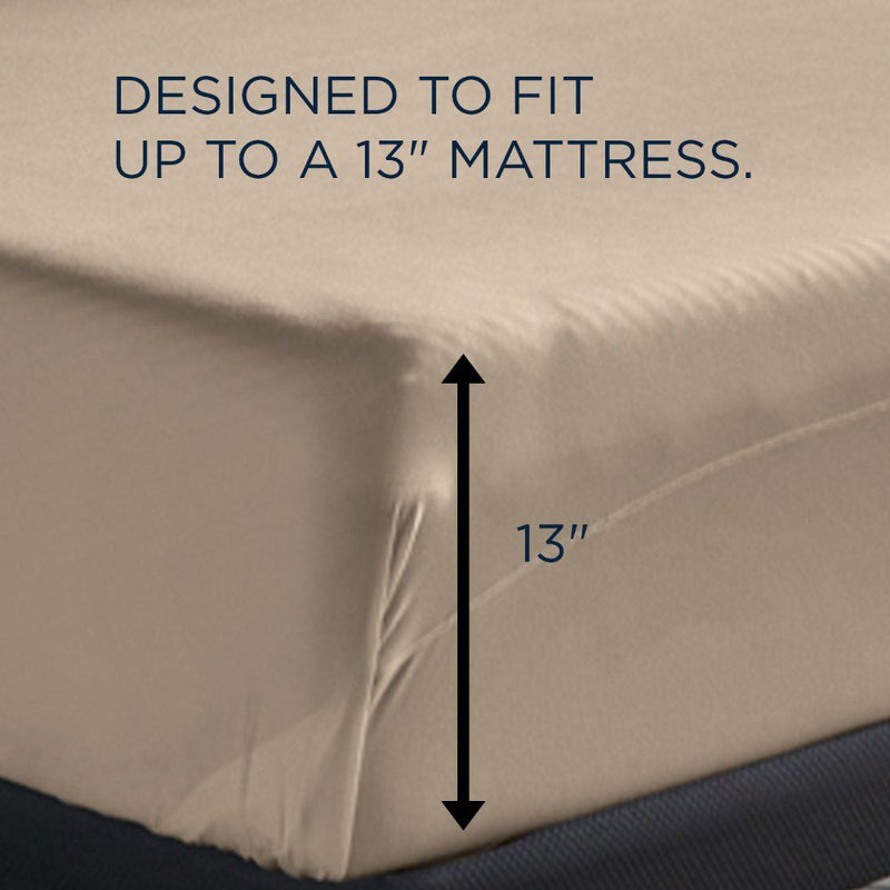 Linens - Tempur Breeze Cooling Sheet Set - Sandstone - JaxCo Furniture
