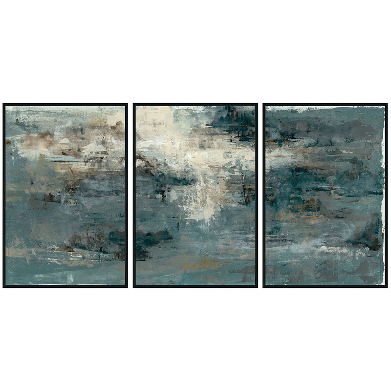 Bravo - 72" x 36" Painting By Buddy Whitlock (Set of 3) - Black - JaxCo Furniture
