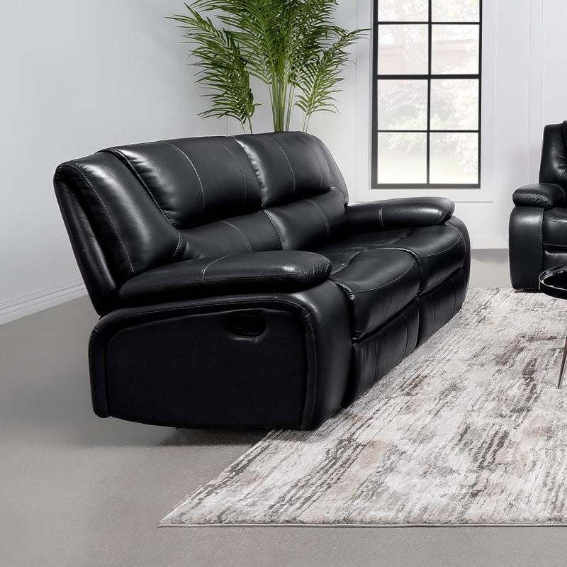 Camila - Upholstered Motion Reclining Loveseat - JaxCo Furniture